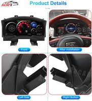 AuCAR 12.3 "système Linux APEX tableau de bord numérique Instrument tachymètre cluster pour Nissan GTR 2008-2023 voiture LCD compteur de vitesse