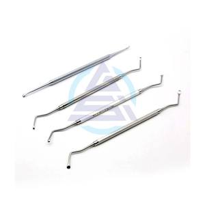 Cureta Dental de 4 Uds., curetas de hueso periodontal, instrumento escalador Dental Perio, herramienta, juego Dental, instrumentos quirúrgicos - Product Image 1
