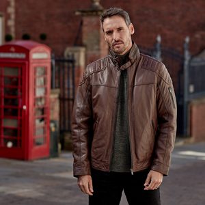 New Casual Leather <b>Jacket</b> <b>Men's</b> Custom Logo Designer Wholesale Blank Plus Size Leather Motorbike <b>Jackets</b> - Product Image 5