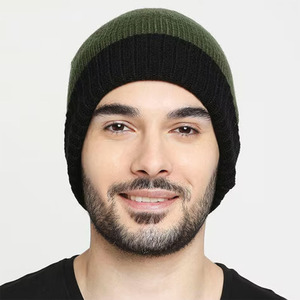 High Quality Windproof Quick Dry Beanie <b>Caps</b> For Adult Two Color Casual Wear Outdoor <b>Plain</b> Classic Warm Winter Hats - Product Image 4