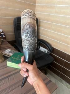 Cuerno para Beber con Color Marrón Natural, un Símbolo de Fuerza y Valore - Product Image 4