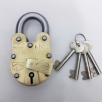 40 ans de garantie conception solide cadenas Vintage de Style Antique/matériau en laiton/cadenas de confinement Alcatraz avec 4 clés principales