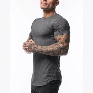 T-shirt d'été à manches courtes pour hommes en coton Sports Fitness T-shirt pour hommes Bodybuilding Tshirt Round Hem Streetwear Tee Shirt homme - Product Image 4