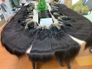 Clip de luxe dans l'extension de cheveux 100% vendeurs de cheveux vierges vietnamiens cuticules vietnamiens alignés - Product Image 6