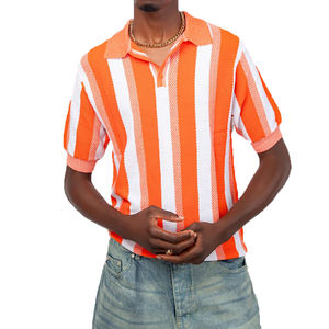 Nouvel été élégant pour polo pour hommes 100% coton grande taille vêtements de sport décontractés avec motif imprimé - Product Image 4