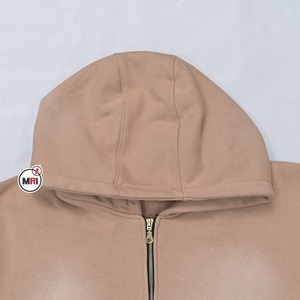 Venta al por mayor de calidad superior 100% de algodón de lana Sun Faded Hoodie OEM bordado Logo transpirable sostenible estampado patrón ropa - Product Image 6