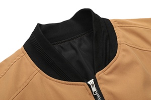 New Style Unisex Golf <b>Jackets</b> Winter Windproof Canvas Zipper <b>Mandarin</b> <b>Collar</b> Casual Streetwear Coats - Product Image 3