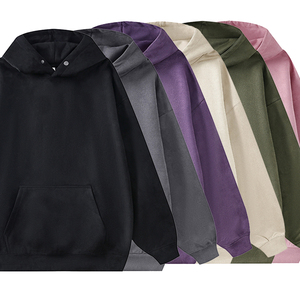 Vente en gros Fabricants en vrac souple Pull-over imprimé vierge lourd avec logo personnalisé Premium Sweatshirts à capuche surdimensionnés pour hommes - Product Image 1