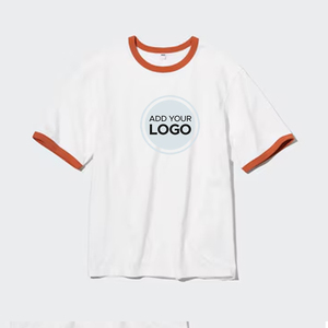 Camiseta extragrande de algodón AIRism con cuello redondo y Media manga para hombre, camisetas AIRism Ringer de tallas de EE. UU./UE, de gran tamaño, para hombre - Product Image 3