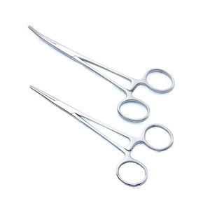 Pinzas Arteriales Rectas y Curvas, Pinzas de Tejido Allis, Juego de Instrumentos para Tejidos Blandos, Manual, Acero Inoxidable Alemán, Reutilizable - Product Image 4