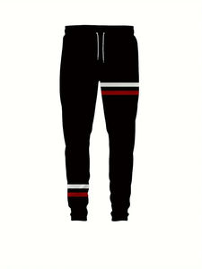 Nuevo chándal de moda, prendas de vestir, sudadera con capucha y cremallera con rayas laterales, ropa de gimnasio, ropa informal, chándal para hombres - Product Image 2