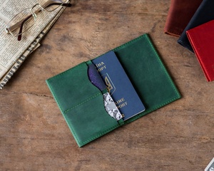 Funda de Cuero Personalizable para Tarjeta de Viaje, Cartera de Viaje, Pasaporte, con Cierre de Clip, Cartera de Viaje, para el Pasaporte - Product Image 3