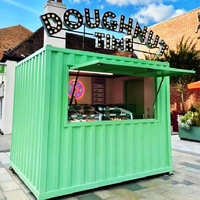 Container Mobile Moderno in Acciaio da 10FT per Fast Food, Caffetterie e Bar all'Aperto - Ideale per Noleggio e Rivendita