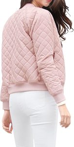 Chaqueta Bomber Acolchada con Flecos y Transpirable para Mujer, de Invierno, Manga Larga, con Cierre y Bolsillos - Product Image 4