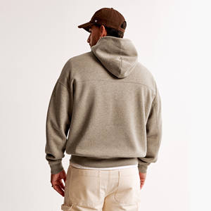 Sweat à capuche en éponge française 100% coton lourd fait sur mesure pour hommes surdimensionné teint uni pour la saison d'hiver - Product Image 5