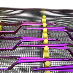 Juego de 7 pinzas para aneurisma de titanio Yasargil, pinzas estándar y mini - Product Image 2