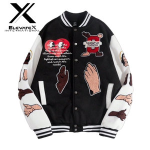 Chaqueta Universitaria Varsity para Hombre, Nueva, de Fabricante Directo, en Oferta, con Bordado de Chenille sobre Lona, para Invierno - Product Image 1