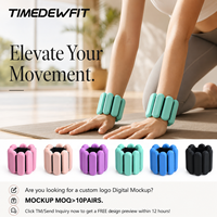 En gros, Bracelets de poids réglables et durables en silicone et fonte pour poignets et chevilles, Logo personnalisé, 2 lb, en forme de U, pour entraînement de force et fitness
