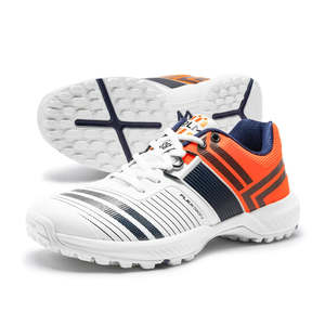 Calzado Deportivo SOLM8 S8 3.0 para Cricket y Césped Artificial, Combinación de Colores Blanco/Naranja - Product Image 3