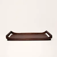 Plateau de service en bois de mangue artisanal avec finition polie lisse pour la maison, l'hôtel, le café et la restauration, vente en gros