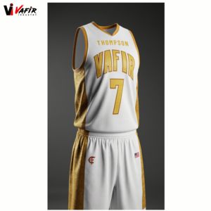 Maillot de basket-ball réversible 100% polyester imprimé personnalisable personnalisé respirant antibactérien entraînement à séchage rapide - Product Image 1