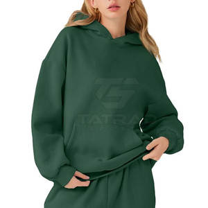 ผู้ผลิตจากปากีสถาน เสื้อฮู้ดดี้ผู้หญิงไซส์ใหญ่ สำหรับฤดูหนาว ผ้าฝ้าย 100% สไตล์สตรีทแวร์ ระบายอากาศ กันลม สวมใส่สบาย MOQ ต่ำ - Product Image 5