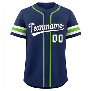Service OEM personnalisé, maillots de baseball respirants de haute qualité, vente en gros de chemises de sport personnalisées, 100% polyester - Product Image 1