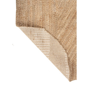 พรมปูพื้นทรงสี่เหลี่ยมผืนผ้าลายเรขาคณิตสีเบจน้ำตาล Nomadic Threads รุ่น Jute Hemp Rugs-Pdjt-681 สำหรับตกแต่งบ้าน ห้องนอน ห้องนั่งเล่น และทางเดิน - Product Image 5