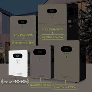 Système de production d'énergie solaire hybride 51,2 V 300 Ah, batterie de stockage d'énergie domestique, onduleur, capacité de 10 kWh, protection IP65 - Product Image 5