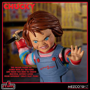 Figurine d'action Chucky 5 Points Deluxe, jouet en vinyle personnalisé, figurine décorative, état neuf, plastique ODM pour collection et exposition - Product Image 3