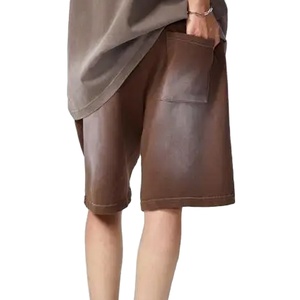 Shorts Vintage Desgastados con Lavado Ácido para Hombre, Conjunto de Dos Piezas Holgado, Estilo Patchwork, Conjunto Casual de Shorts en Oferta 2026 - Product Image 1