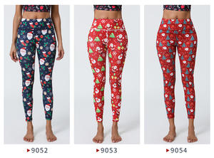 Mallas de yoga para mujer Cintura elástica Sublimación Pantalones de yoga atléticos ODM Gym Fitness Workout Leggings Fabricantes - Product Image 3