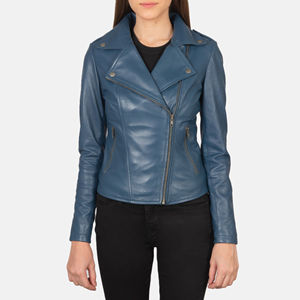Veste en cuir pour femmes personnalisée professionnelle en gros veste en cuir de mode de taille personnalisée nouveau design de vestes en cuir pour femmes - Product Image 6