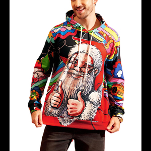 Sudadera con Capucha Navideña, Cálida y Acogedora, de Felpa, Informal, para Hombre, Adolescentes, Regalo, Estilo Moderno, Navidad, Amor, Diversión - Product Image 6