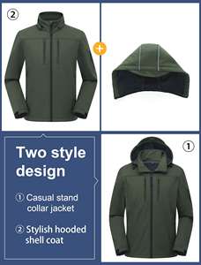Cheap Outdoor Wholesale Softshell <b>Soft</b> <b>Shell</b> Men Waterproof Sports Softshell <b>Jackets</b> - Product Image 4