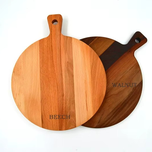 Tabla de Cortar de Bambú de Primera Calidad con Acabado Natural, Forma Redonda, Apta para Lavavajillas, para Uso Doméstico y Comercial - Product Image 1