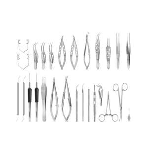 Instrument médical Castroviejo, micro-forceps chirurgicaux d'ophtalmologie, acier inoxydable, manuel, réutilisable, classe II, professionnel, médical - Product Image 1