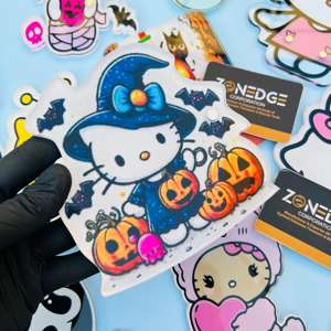 Azulejos de pestañas personalizados de vaca y gatito Placa de azulejo de pestañas acrílicas Color personalizado y diseño Fabricación de pestañas por Zonedge - Product Image 6