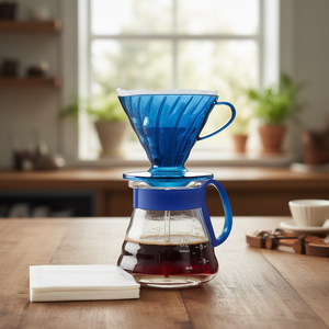 Filtre à café en verre bleu pour HARIO taille 02 - Product Image 3