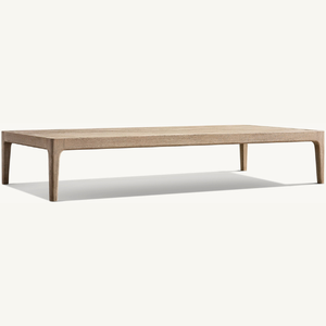 Table basse en teck en vente chaude, style moderne simple, avec des pieds rectangulaires robustes et une longue durée de vie - Product Image 4