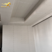 Panneau de plâtre standard directement de l'usine, recouvert de papier, pour cloisons et décoration de plafonds