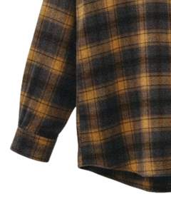 Camisa a Cuadros para Hombre, Manga Larga, Estilo Casual de Franela, Color Amarillo Mostaza y Negro, Fabricante Personalizado, Venta al por Mayor, OEM - Product Image 6