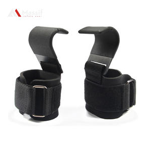 Crochets de poignet pour l'haltérophilie robustes avec support rembourré pour les soulevés de terre, les tractions et l'entraînement de puissance - Product Image 2