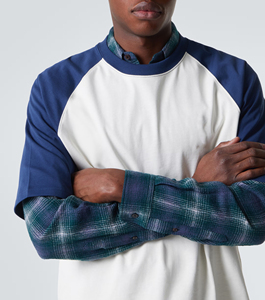 Camiseta Raglán Extra Grande Personalizada, 100% Algodón, Estilo Urbano, Camiseta de Béisbol, Camiseta de Manga Raglán Premium de Alta Calidad para Hombre y Mujer - Product Image 5