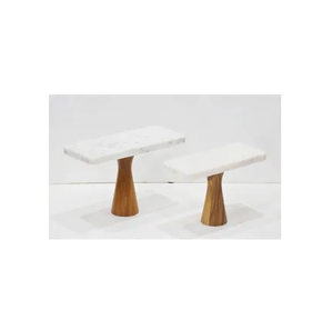 ขาตั้งเสิร์ฟเค้กไม้และหินอ่อนพร้อมฟังก์ชั่นเหตุการณ์ ใช้การออกแบบที่น่าทึ่งในผลิตภัณฑ์ที่ขายดีที่สุด - Product Image 2