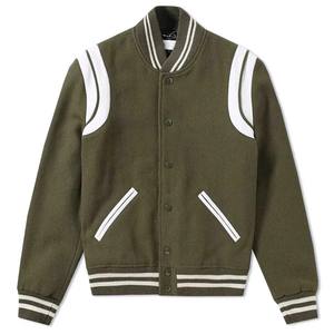 Veste bomber universitaire en laine de style streetwear pour homme, veste de baseball vintage personnalisée OEM pour l'hiver - Product Image 6