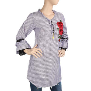 Women's Western <b>Top</b> - Purple - Product Image 1