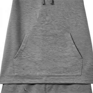 Ensemble de sport unisexe sans manches avec logo personnalisé, tenue d'entraînement athlétique deux pièces légère avec short dos nageur - Product Image 5