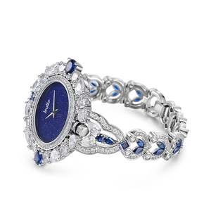 นาฬิกาข้อมือผู้หญิงทรงวงรีหรูหรา Jeulia Blue Legend Lapis Lazuli Quartz - Product Image 3