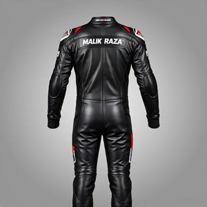 Combinaison de moto en cuir véritable à haute abrasion, conception ventilée, CE, tailles personnalisées et emballage B2B en gros - Product Image 5